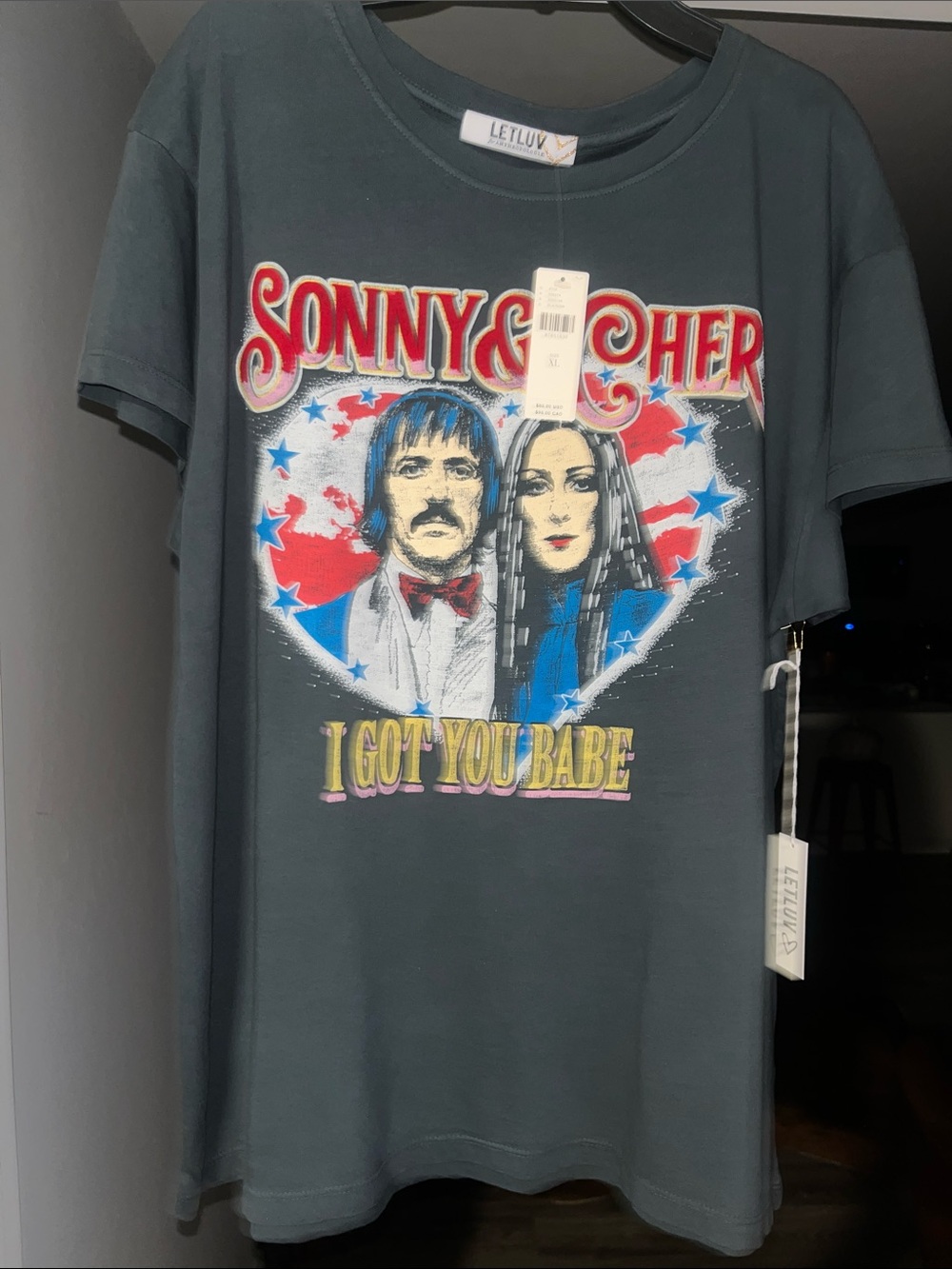 Letluv Sonny & Cher Graphic Teeshirt